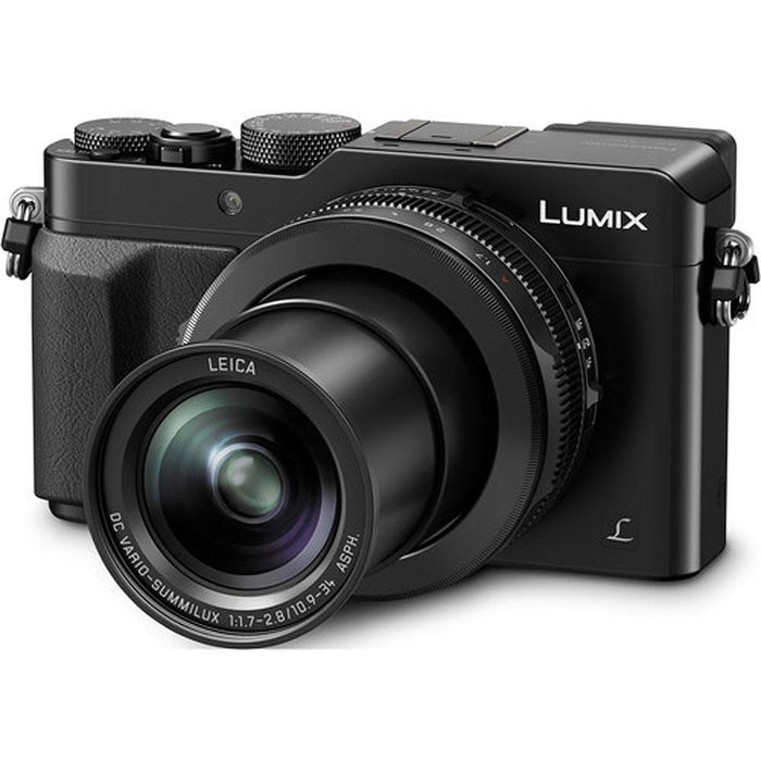 Panasonic LUMIX LX100 Integrated Leica DC Lens Black Camera - OPEN BOX