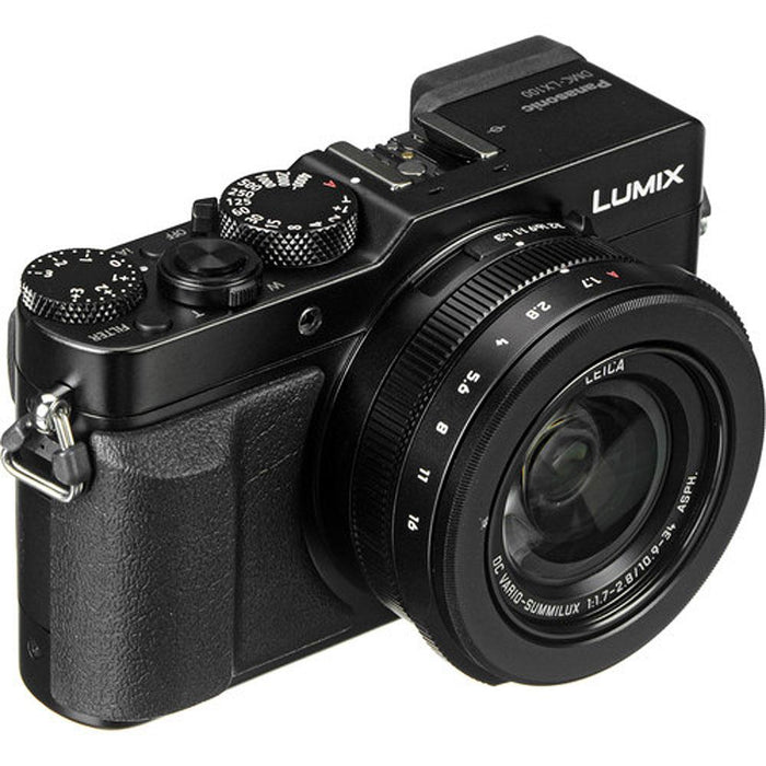 Panasonic LUMIX LX100 Integrated Leica DC Lens Black Camera - OPEN BOX