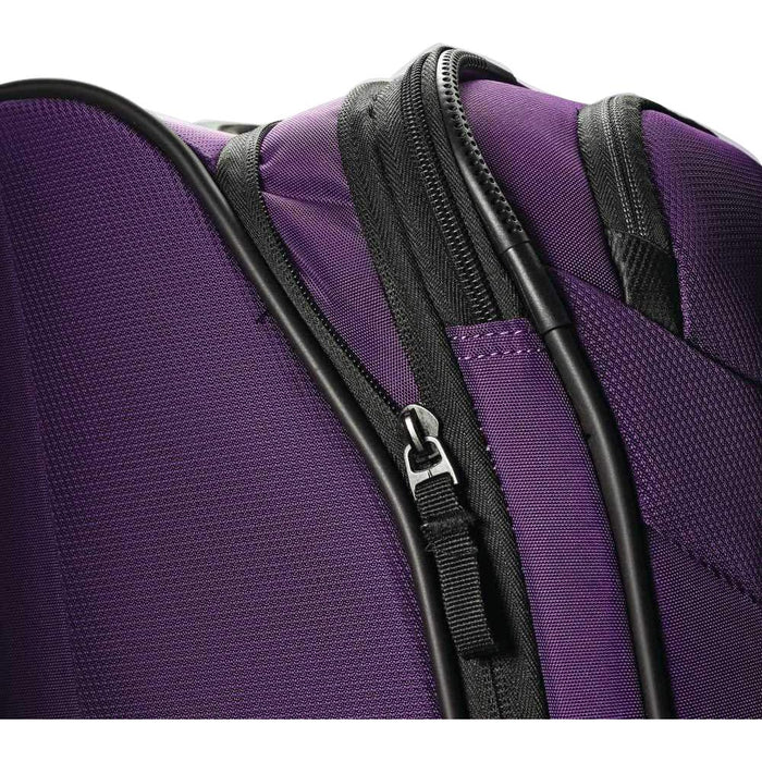 American Tourister 21" Zoom Expandable Softside Luggage with Dual Spinner Wheels, Purple - Open Box