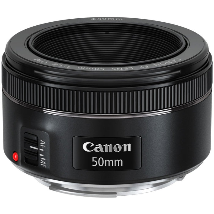 Canon Essential Two Lens Kit 50mm F1.8 STM + 75-300mm F4-5.6 for EF DSLR Camera Bundle