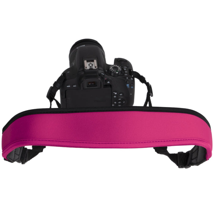 Vivitar Universal Neoprene Neck Camera Strap for DSLR, Mirrorless, Point/Shoot (Pink)