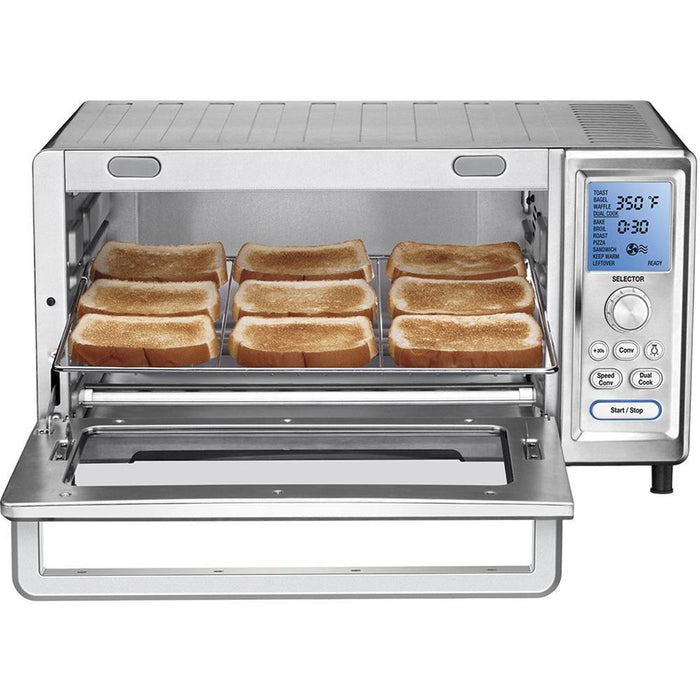 Cuisinart TOB-260N1 1875-watts Chef's Toaster Oven Silver + Warranty Bundle