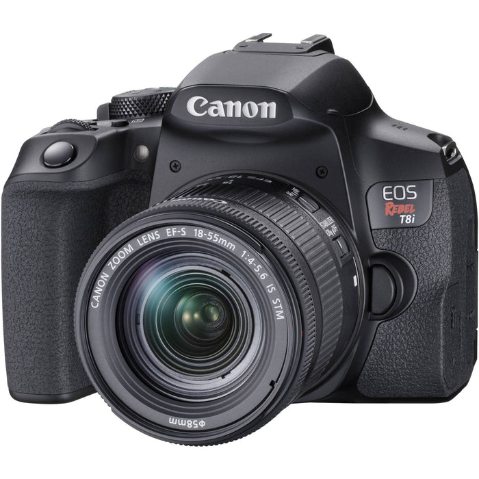 Canon EOS Rebel T8i DSLR Digital SLR Camera 2 Lens Kit 18-55mm + 75-300mm Pro Bundle