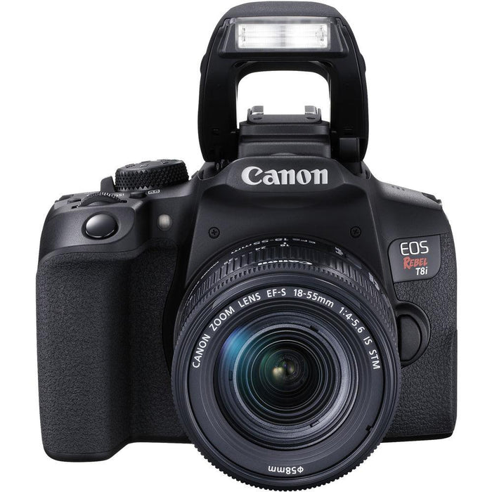 Canon EOS Rebel T8i DSLR Digital SLR Camera 2 Lens Kit 18-55mm + 75-300mm Pro Bundle