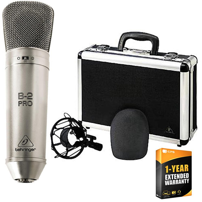 Behringer B-2 Pro Dual-Diaphragm Multi-Pattern Studio Microphone + Warranty
