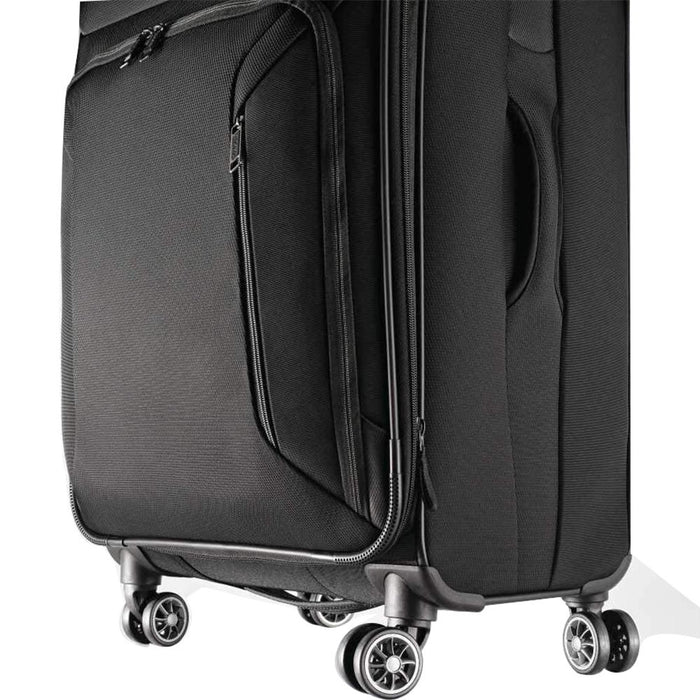 American Tourister 25" Zoom Spinner Expandable Suitcase Luggage, Black  - Open Box