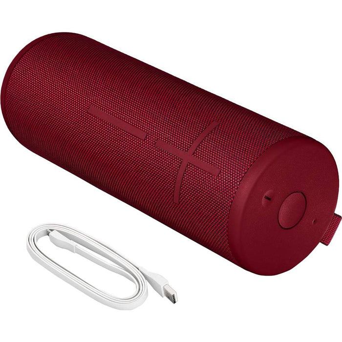 Ultimate Ears Ears BOOM 3 Portable Waterproof Bluetooth Speaker Red + Power Bank