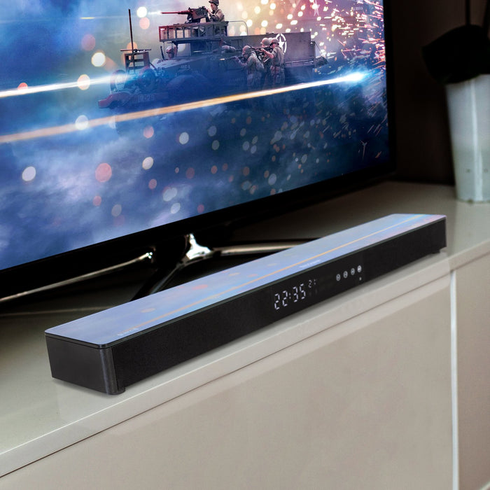 Samsung UN55TU7000 55" 4K Ultra HD Smart LED TV (2020) with Deco Gear Soundbar Bundle