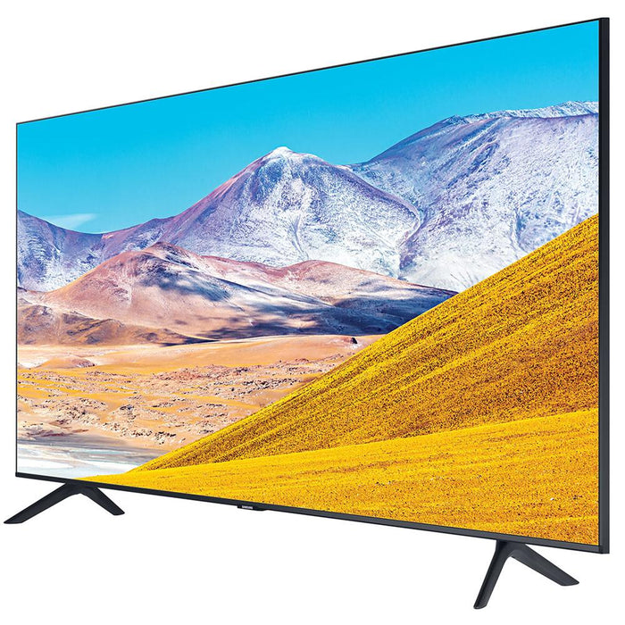 Samsung UN50TU8000 50" 4K Ultra HD Smart LED TV (2020 Model)w/ Deco Gear Soundbar Bundle