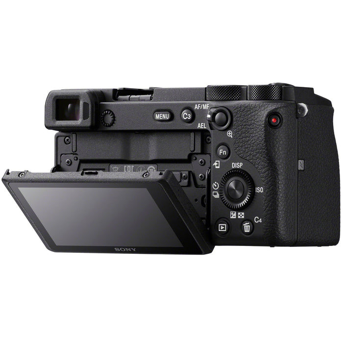 Sony a6600 Mirrorless Camera 18-135mm F3.5-5.6 Lens Kit Shooting Grip Tripod Bundle