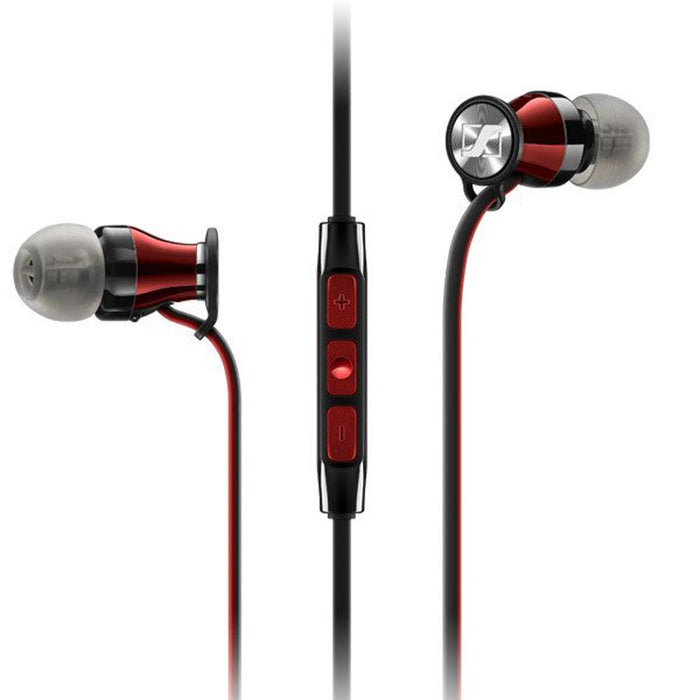 Sennheiser Momentum In-Ear Headphones (Samsung Galaxy/Android) - Black/Red - Renewed