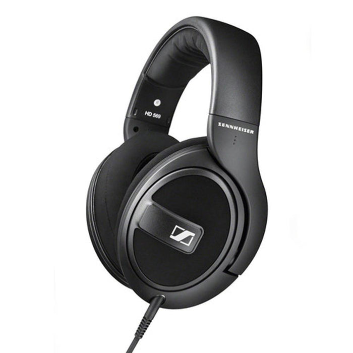 Sennheiser HD 569 Closed-Back Around-Ear Headphones w/ 1-Button Remote Mic Black - Renewed