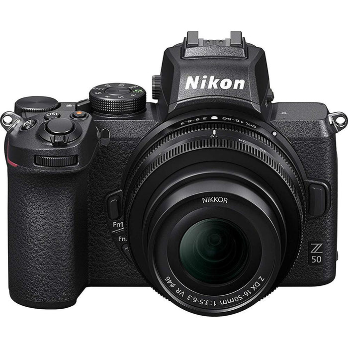 Nikon Z50 DX Mirrorless Camera w/ NIKKOR Z DX 16-50mm & 50-250mm VR Lens - Renewed