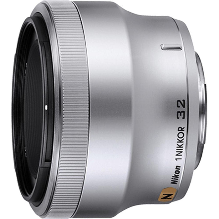 Nikon 1 NIKKOR 32mm f/ 1.2 Lens, Silver (3360) - Renewed