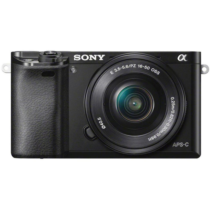 Sony Alpha a6000 24.3MP InterCH. Lens Camera with 16-50mm Power Zoom Lens - OPEN BOX