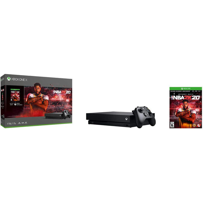 Microsoft Xbox One X Bundle: 1 TB Console with NBA 2K20 and Wireless Controller - OPEN BOX