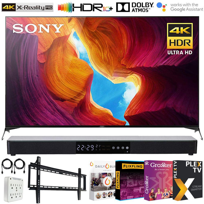 Sony 55" X950H 4K Ultra HD Full Array LED Smart TV 2020 Model + Soundbar Bundle