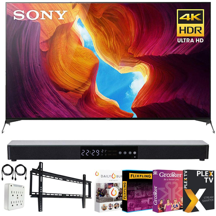 Sony 85" X950H 4K Ultra HD Full Array LED Smart TV 2020 Model + Soundbar Bundle