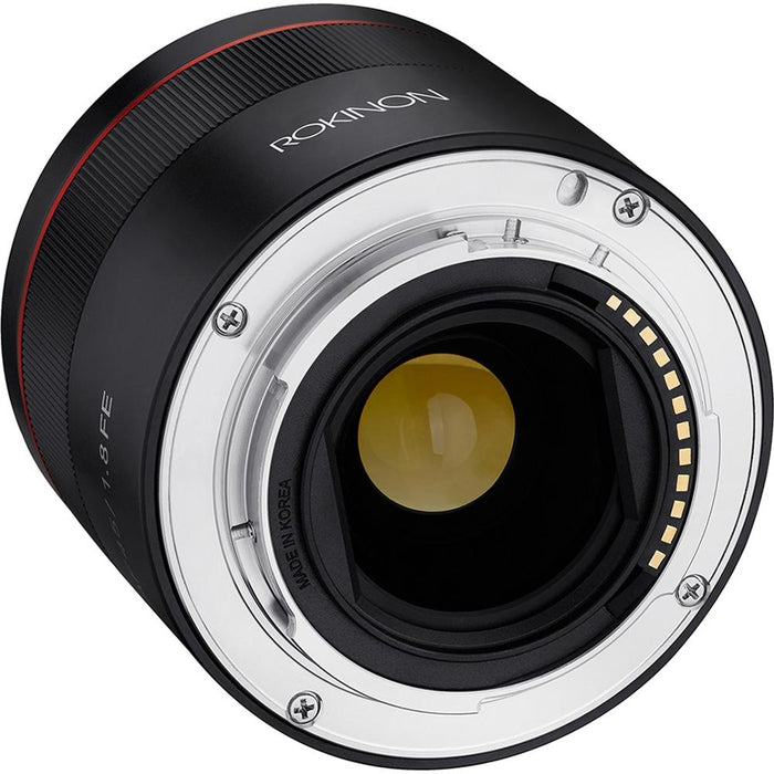 Rokinon 45mm F1.8 AF FE UMC Compact Full Frame Lens for Sony E Mount IO45AF-E - OPEN BOX