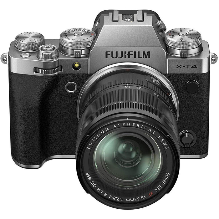 Fujifilm X-T4 26.1MP 4K Mirrorless Digital Camera with 18-55mm Lens Kit (Silver) 16652881
