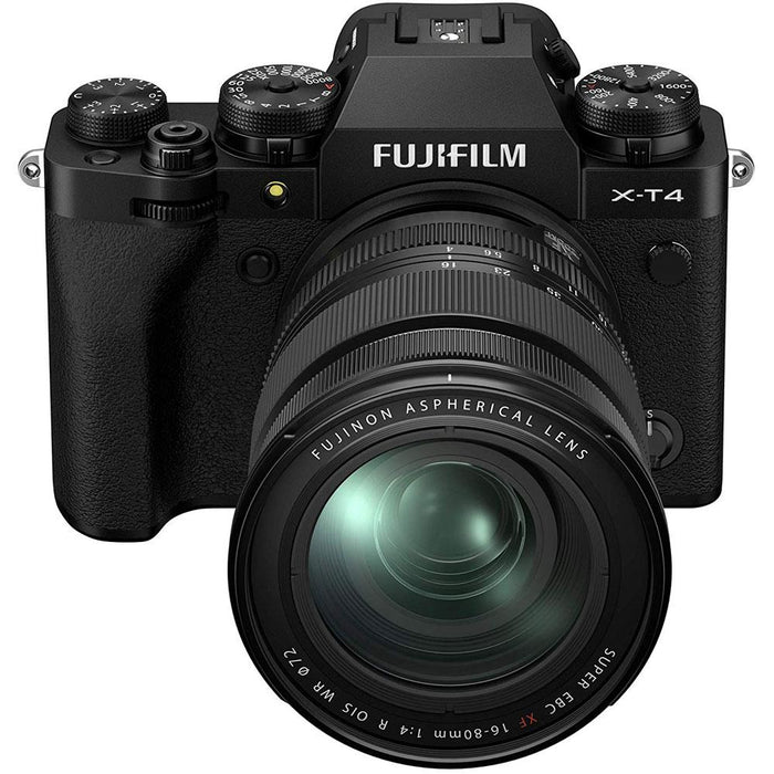 Fujifilm X-T4 26.1MP 4K Mirrorless Digital Camera with 16-80mm Lens Kit (Black) 16652893
