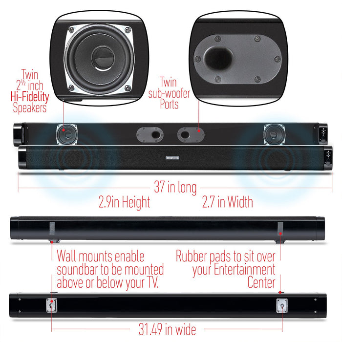 Samsung UN75TU7000 75" 4K Ultra HD LED TV (2020) with Deco Gear Home Theater Bundle