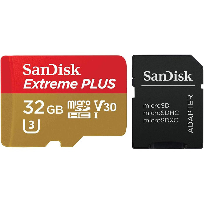 Sandisk 2-Pack 32GB Extreme Plus MicroSDHC Memory Card (Economy Packaging)