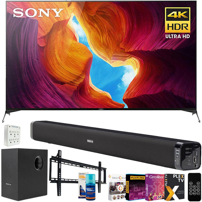 Sony 65" X950H 4K UHD LED Smart TV 2020 Model + Soundbar with Subwoofer Bundle