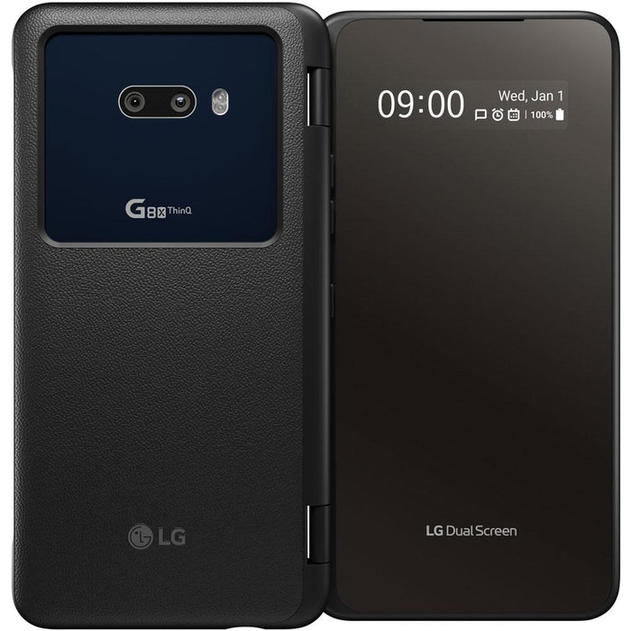 LG G8X ThinQ 128GB Dual Screen Smartphone (Unlocked, Black) - LMG850QM7X.AUSABK
