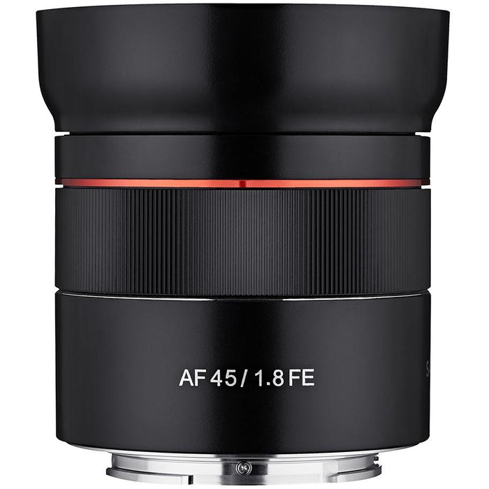 Rokinon 45mm F1.8 AF FE UMC Compact Full Frame Lens for Sony E Mount IO45AF-E - Renewed