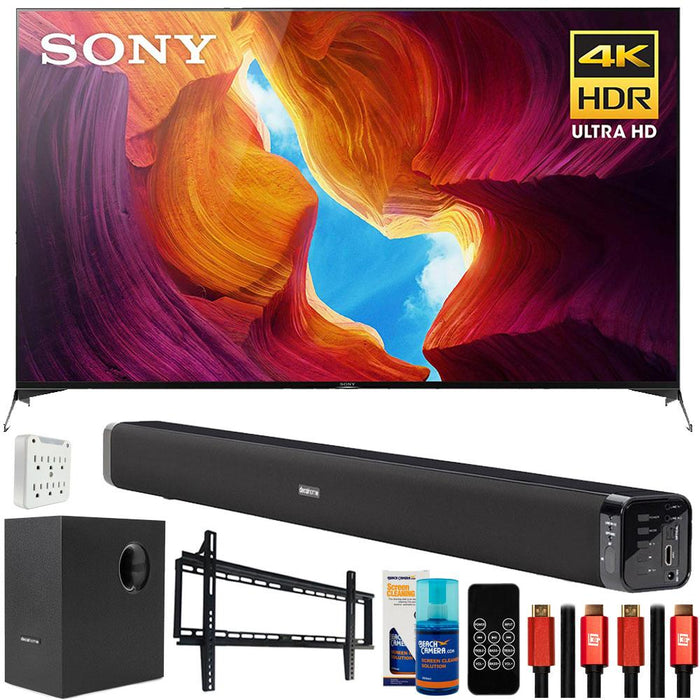 Sony X950H 85" 4K Ultra HD LED Smart TV (2020) Deco Soundbar & Subwoofer Bundle