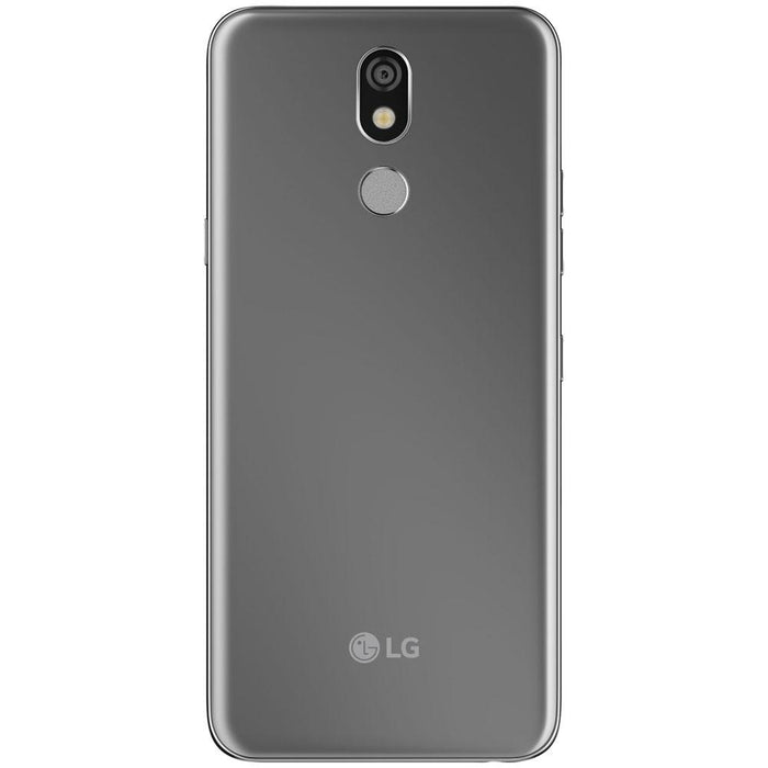 LG K40 16GB Smartphone Unlocked Platinum with Selfie Stick and Power Bank