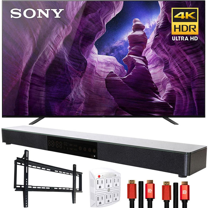 Sony XBR65A8H 65" A8H 4K Ultra HD OLED TV (2020) with Deco Gear Soundbar Bundle