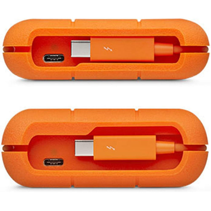 LaCie Rugged Thunderbolt USB-C 2TB Portable Hard Drive w/ Accessories Bundle