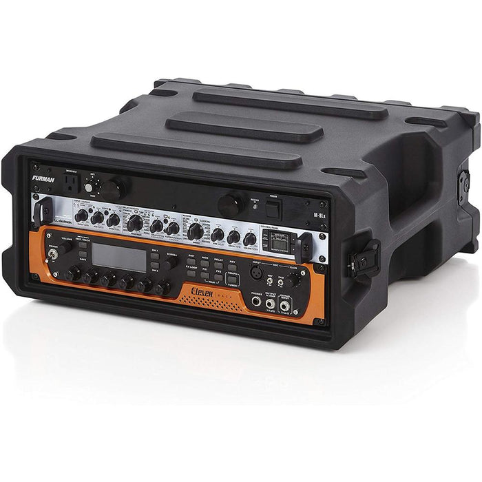 Gator USA Made Series 4U 19" Deep Molded Audio Rack w/ Deco Power Bank Bundle
