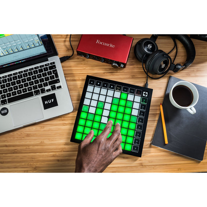 Novation Launchpad X 64-Pad MIDI Grid Controller for Ableton Live with 64 Large RGB Pads