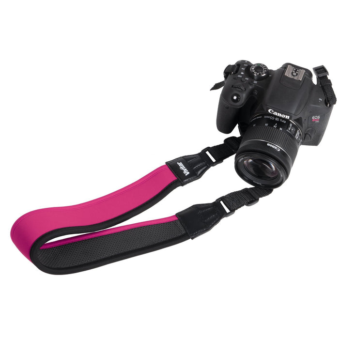 Vivitar Universal Neoprene Neck Camera Strap for DSLR, Mirrorless, Point/Shoot (Pink)