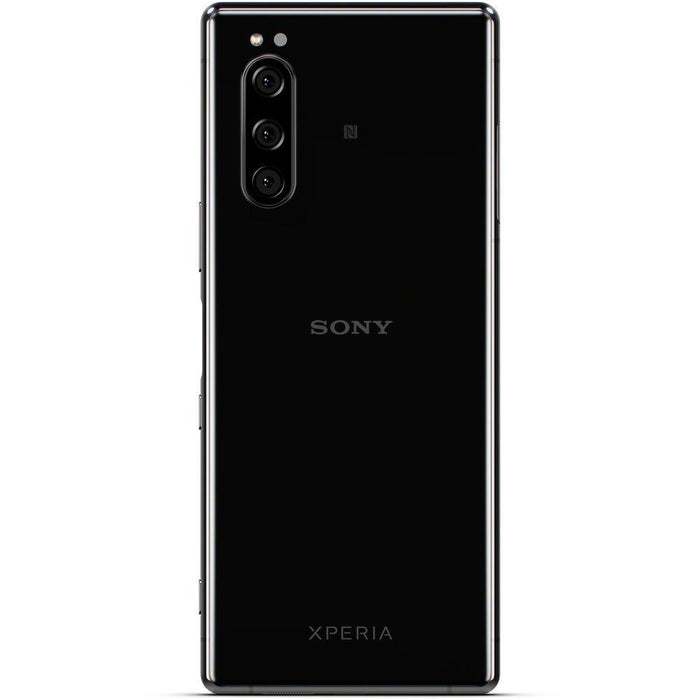 Sony XPERIA 5 with 128GB Memory Cell Phone Unlocked Black + 128 GB Memory Card