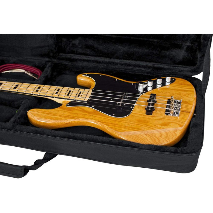 Gator GL Guitar Series Bass Guitar Case w/ Leather Guitar Strap