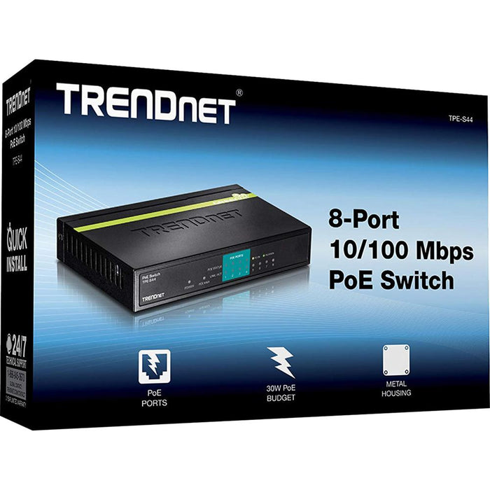 TRENDnet 8 Ports Gigabit PoE Switch - TPE-TG82g - Open Box