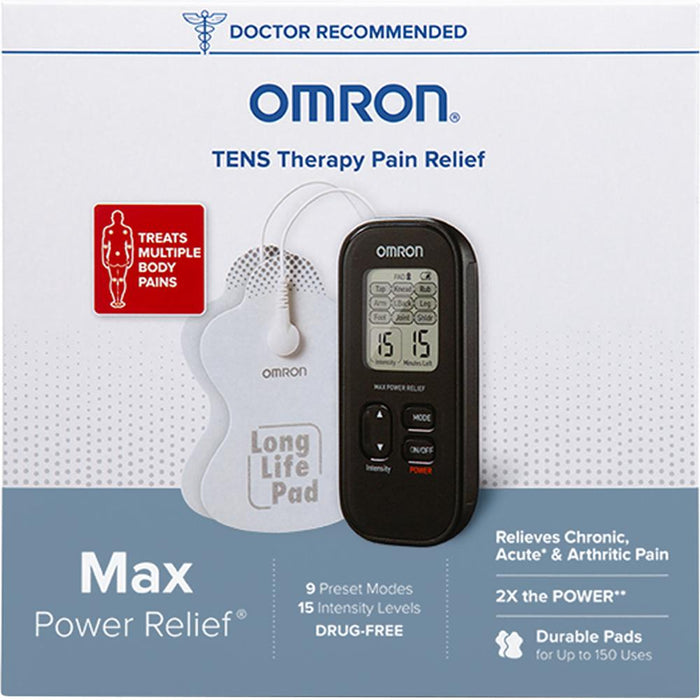 Omron Max Power Relief TENS Device for Chronic, Acute, Arthritic Pain Relief (PM500)