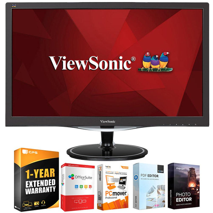 ViewSonic HD 2ms 24" WideLED Backlit LCD Monitor - VX2457-MHD + Extended Warranty Pack