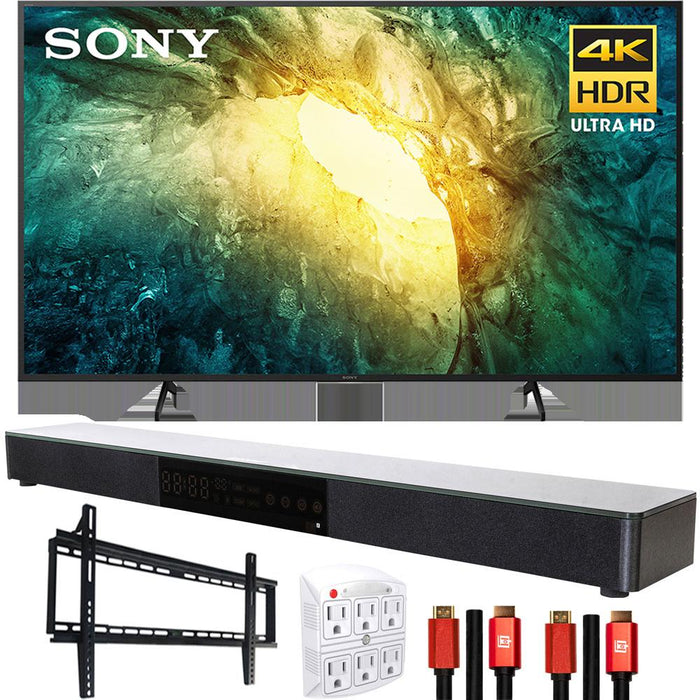 Sony KD55X750H 55" X750H 4K Ultra HD LED TV (2020) with Deco Gear Soundbar Bundle