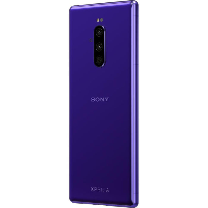 Sony Xperia 1 Unlocked Smartphone 128GB Purple with Power Bank 8000 mAh
