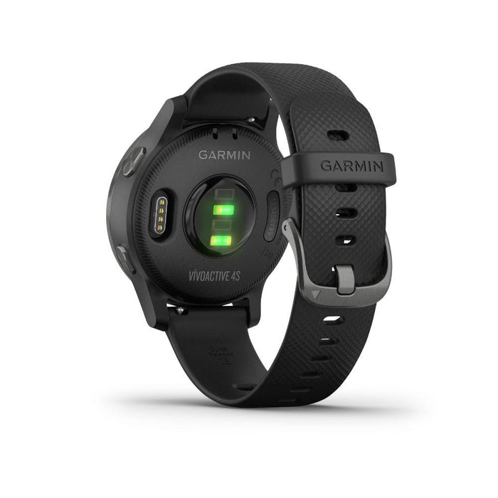 Garmin 010-02172-11 Vivoactive 4S Smartwatch (Black/Slate) w/ Wireless Earbuds Bundle