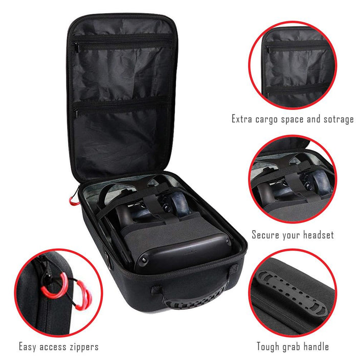 Deco Gear Protective All-in-One Hard Travel Case Oculus Quest 2 VR Hea ...