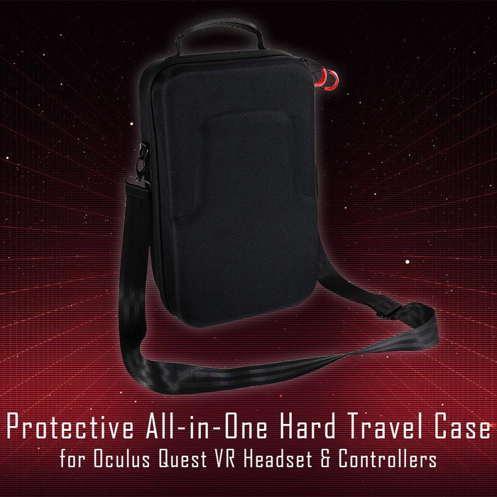 Deco Gear Protective All-in-One Hard Travel Case Oculus Quest 2 VR Headset, Controllers