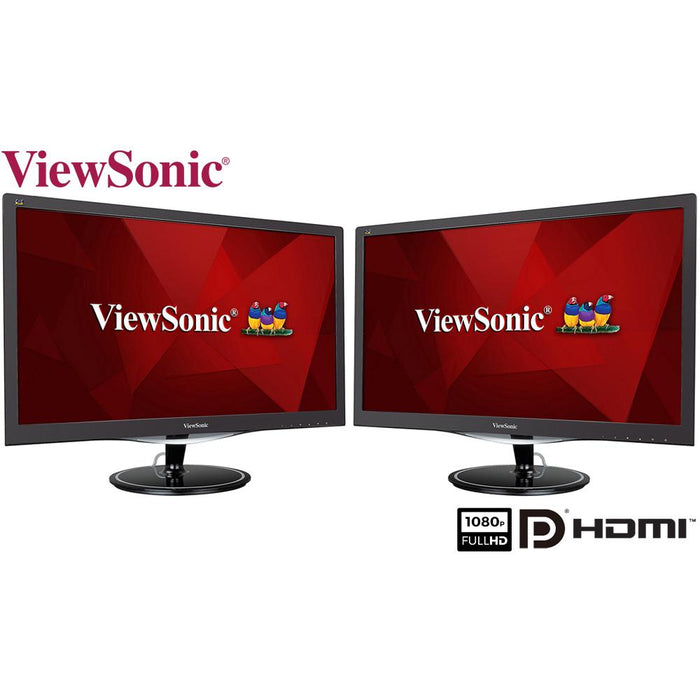 ViewSonic VX2257-MHD 1080p 22-inch Widescreen LED Backlit LCD Monitor (2-Pack)