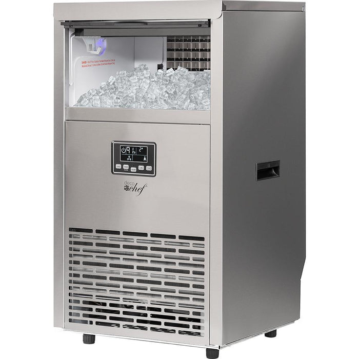 Deco Chef Commercial Ice Maker - 99lb/24 Hours - 33lb Capacity - Stainless Steel Open Box