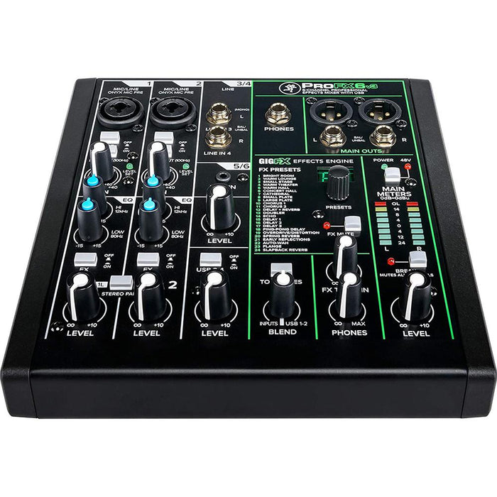 Mackie ProFX6v3 6 Channel Professional Effects Mixer with USB - Open Box